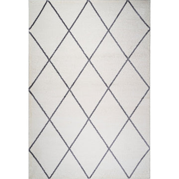 Cole Minimalist Diamond Trellis Area Rug